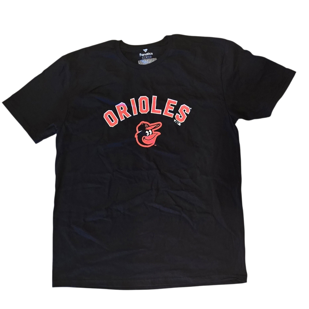 Fanatics Black Baltimore Orioles Graphic Tee Size Large Unisex